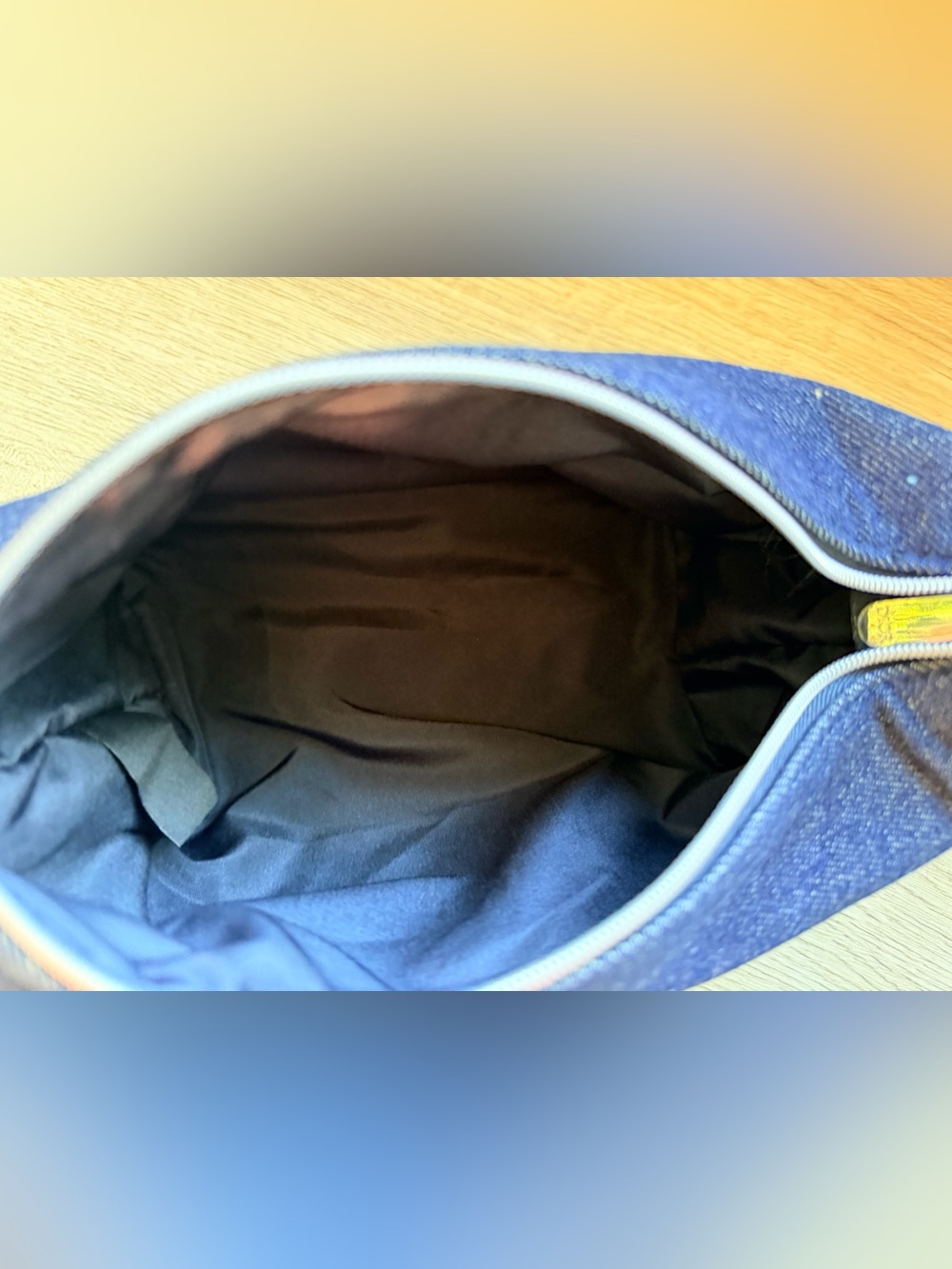 Dior Dark Denim Pouch w Silver Hardware NEW in Box/SEALED in Plastic Bag GWP - Picture 13 of 15